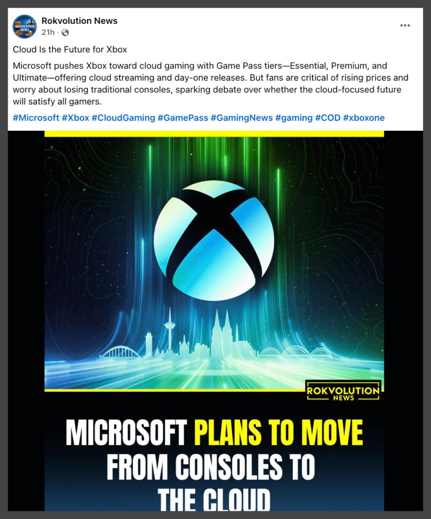 Microsoft Caps Xbox Cloud Gaming at Monthly Limit