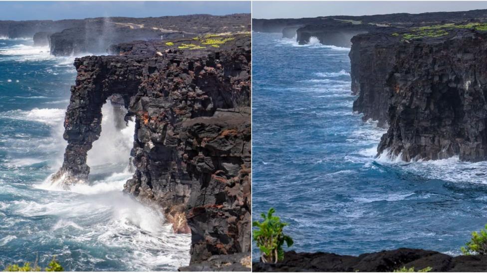 Hawaii's 550-Year-Old Hōlei Sea Arch Collapses in National Park
